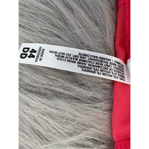 Torrid Curve Unlined Balconette Bra Size 44DD Hot Pink Lace - Picture 4 of 7